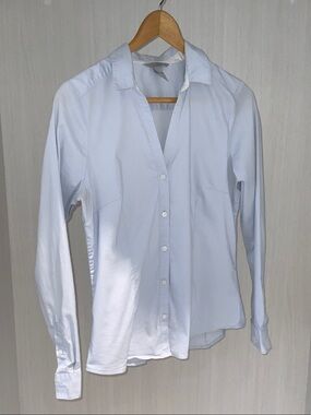 H&M Pale Blue Women's Collared Button-Down Shirt